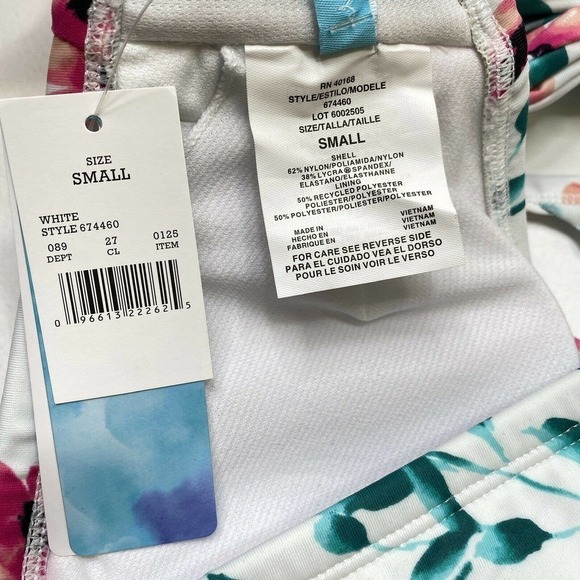 NWT Beach Betty Ruffle Strap Floral Bikini Top - Picture 7 of 7